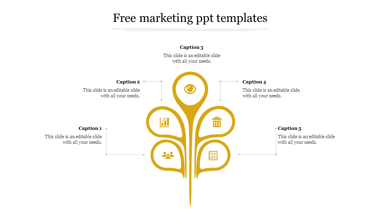 Free - Attractive Free Marketing PPT Templates Slide